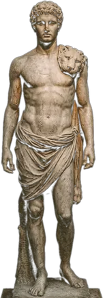 Estatua de mármol del cuerpo ectomorfo