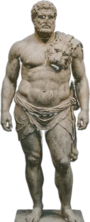 Estatua de mármol del cuerpo endomorfo